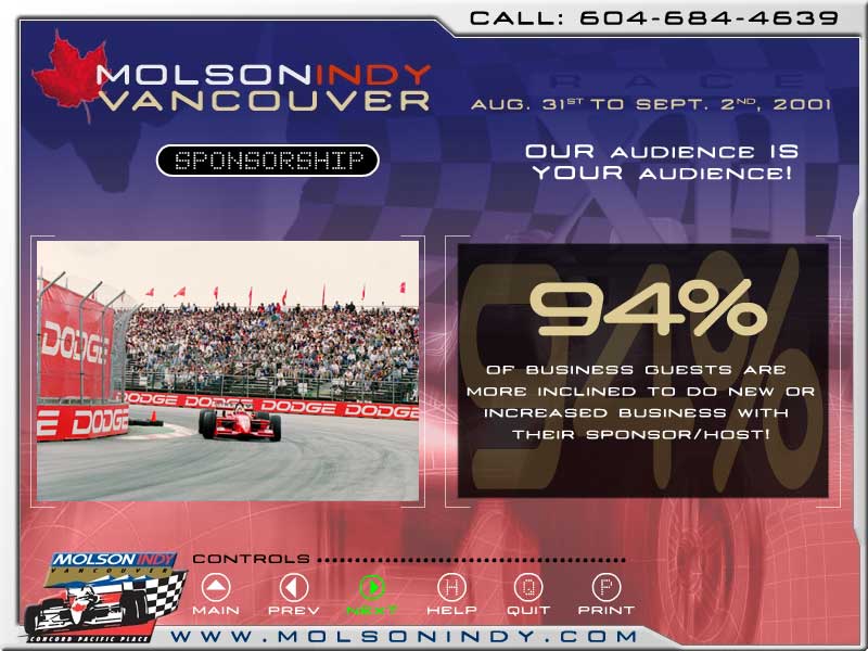 Molson Indy Vancouver Flash Intro